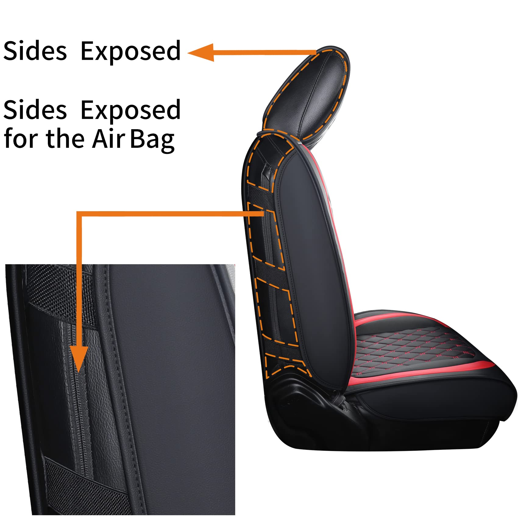 Aierxuan installed set with scale showing full 4-door coverage
