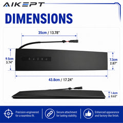 AIKEPT textured panel detail showing UV-resistant coating for long-lasting shine