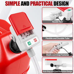 Aikyciu nozzle close-up with auto-stop sensor that prevents overfills