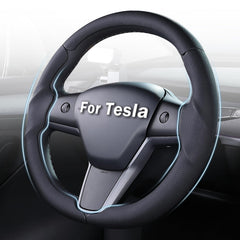 Aimato front view showing cover fitted on Tesla wheel improving appearance