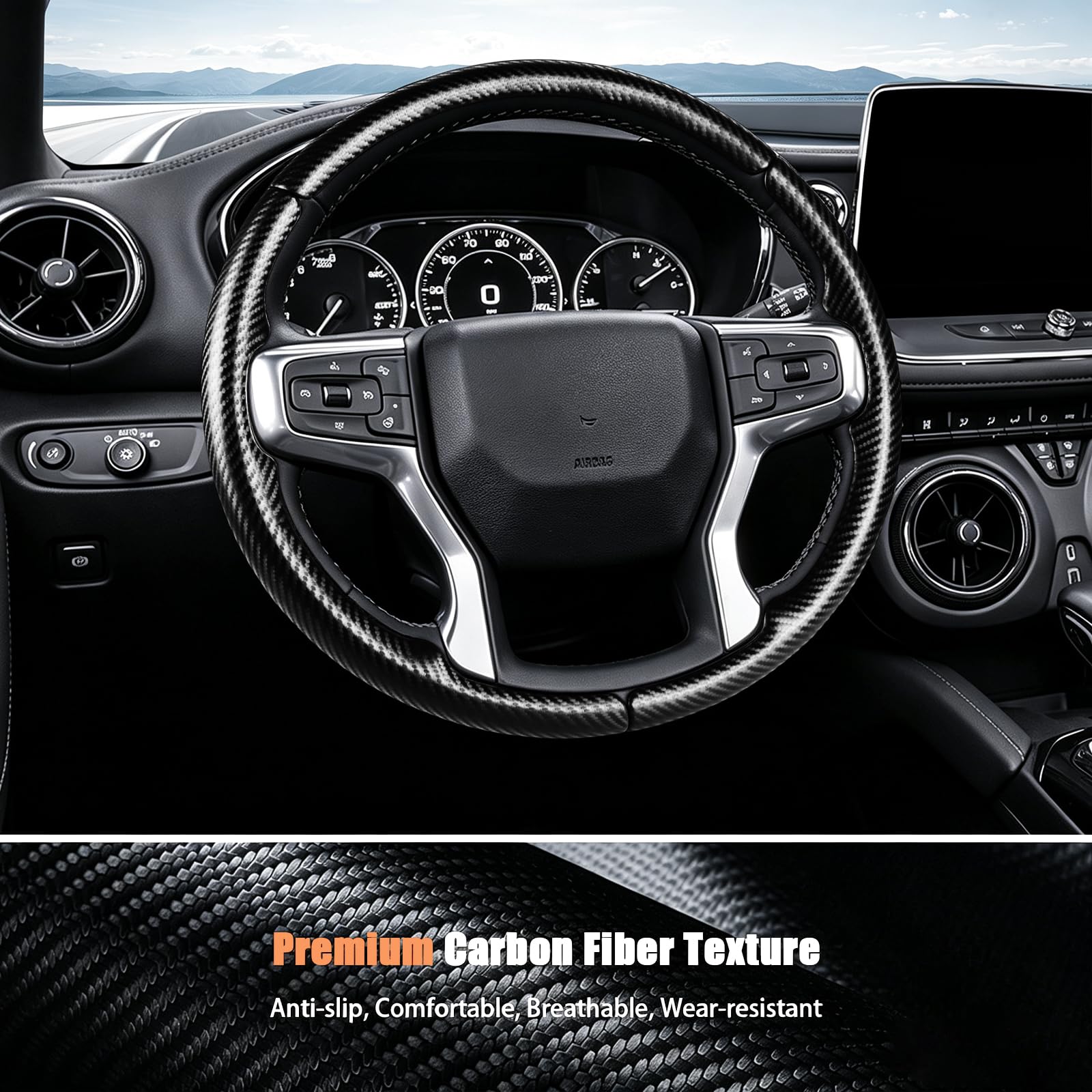 Aimato inner anti-slip lining visible for improved grip and driving safety
