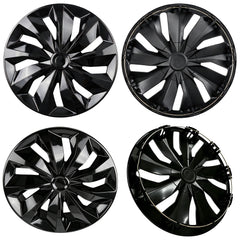 Aiqiying front view of hubcap packaging showing set of four for easy purchase
