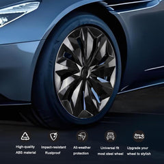 Aiqiying mounted on a 16-inch steel wheel showing immediate appearance upgrade