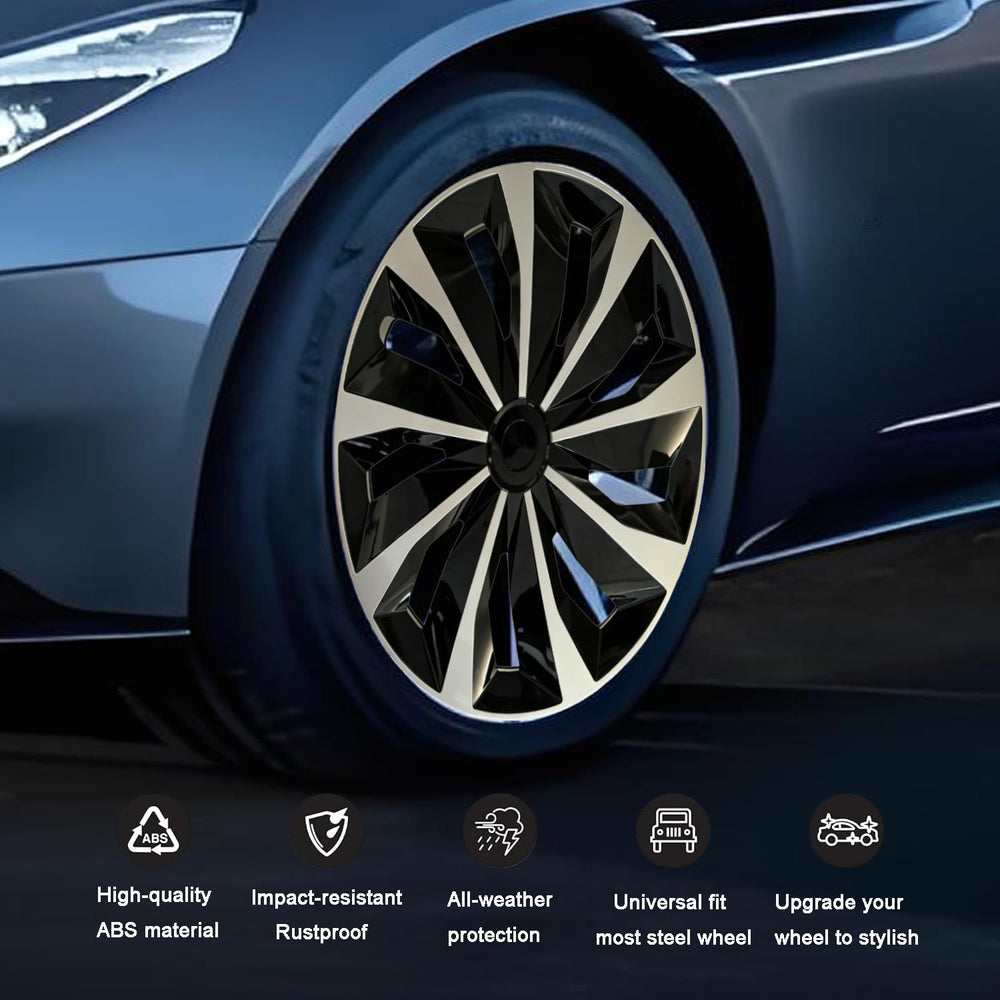 Aiqiying hubcap installed on rear wheel improving curb appeal and protecting steel rim