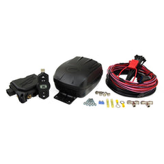Air Lift WirelessOne front assembly showing compact bracket and compressor for faster installs