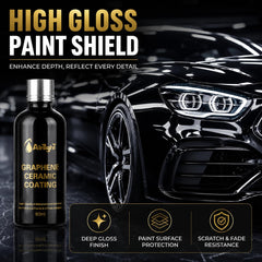 Car door coated with AirTighT showing high-gloss mirror finish and enhanced paint depth