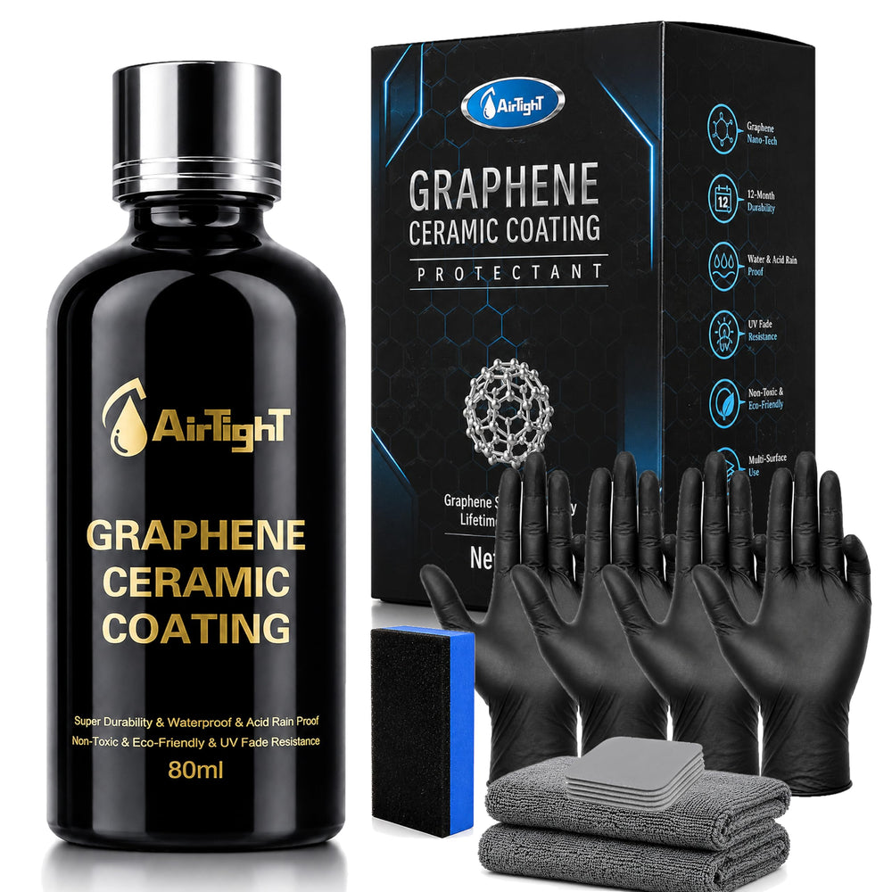 AirTighT front packaging showing 80ml bottle and included accessories, communicates kit completeness