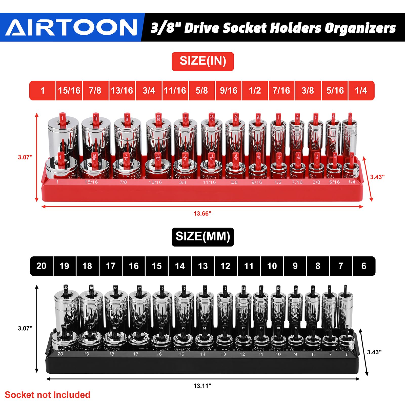 AIRTOON deep socket on peg demonstrating secure fit and wobble-resistant base