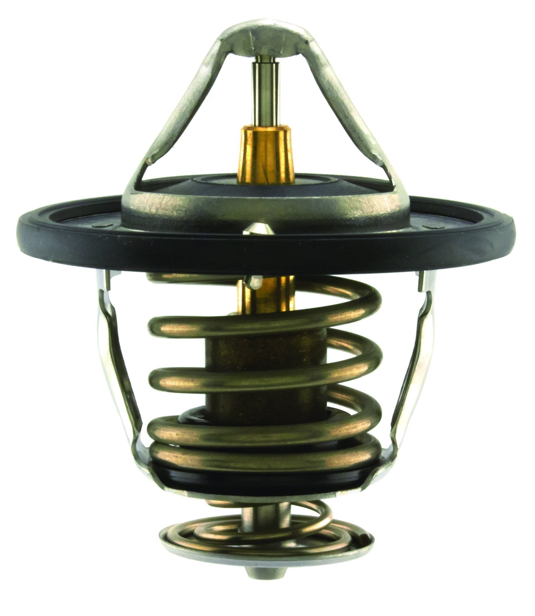AISIN thermostat and gasket front view showing OE fit and sealed replacement benefit