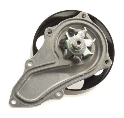 AISIN water pump mounted on engine demonstrating fitment and restored coolant flow