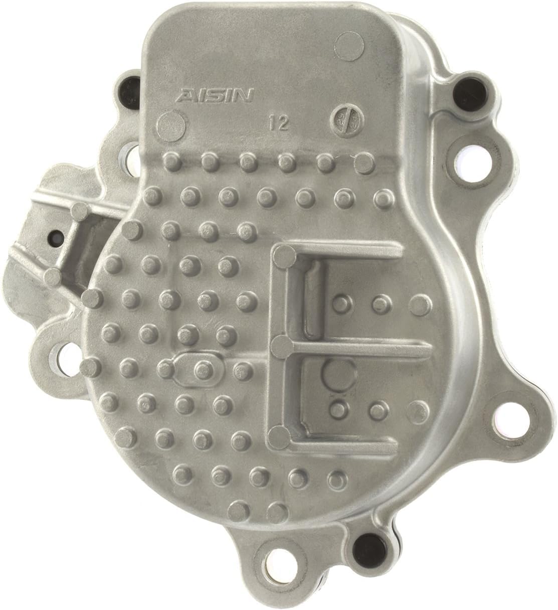 AISIN water pump front profile showing housing and mounting points, improving fit accuracy