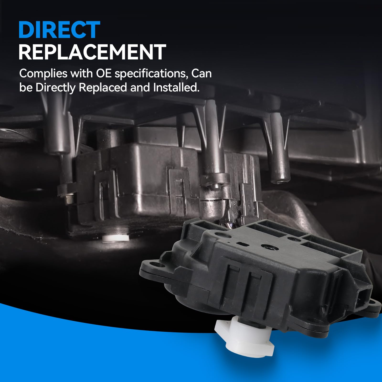 AITKEN actuator installed under dashboard demonstrating correct vehicle fit