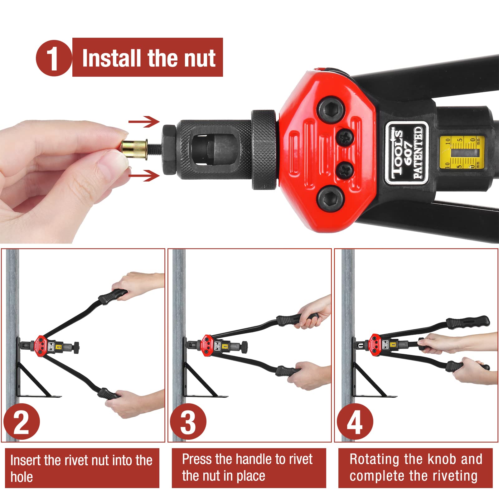 AIUITIO tool held in hand to show 16-inch scale, improved leverage