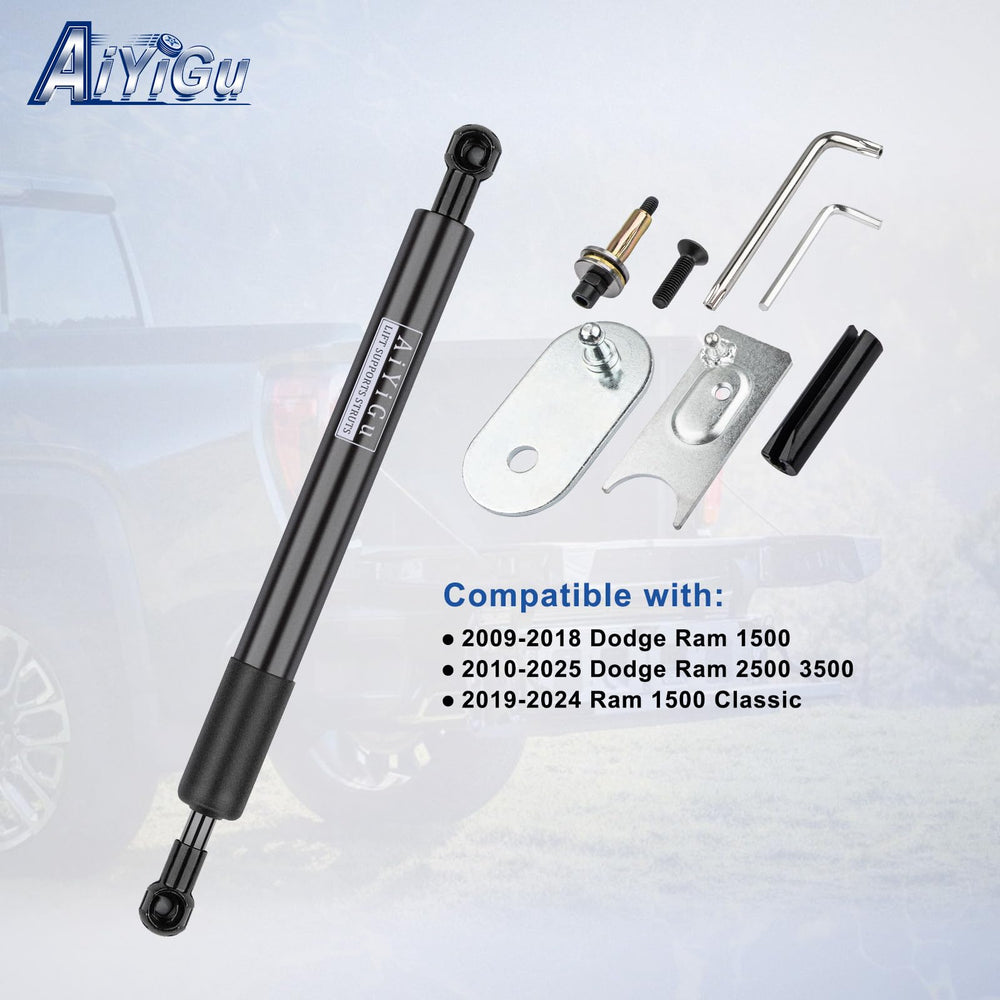 AiYiGu close-up of the assist damper showing durable finish and smooth operation benefit