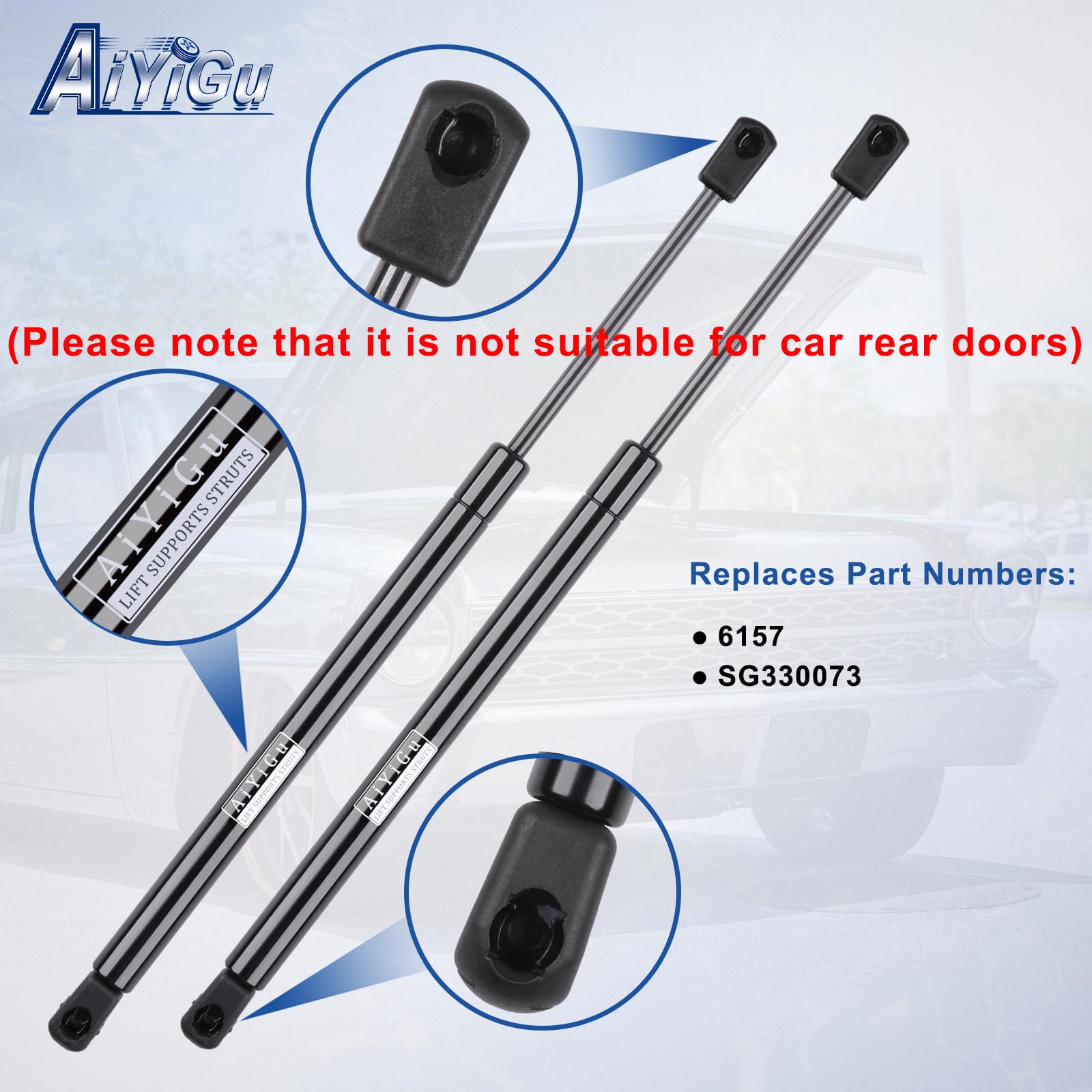 AiYiGu close-up of end fitting for easy secure installation benefit