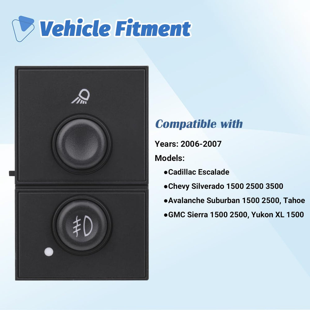 AiYiGu fog lamp switch rear connector with 6-pin terminals for plug-and-play fit