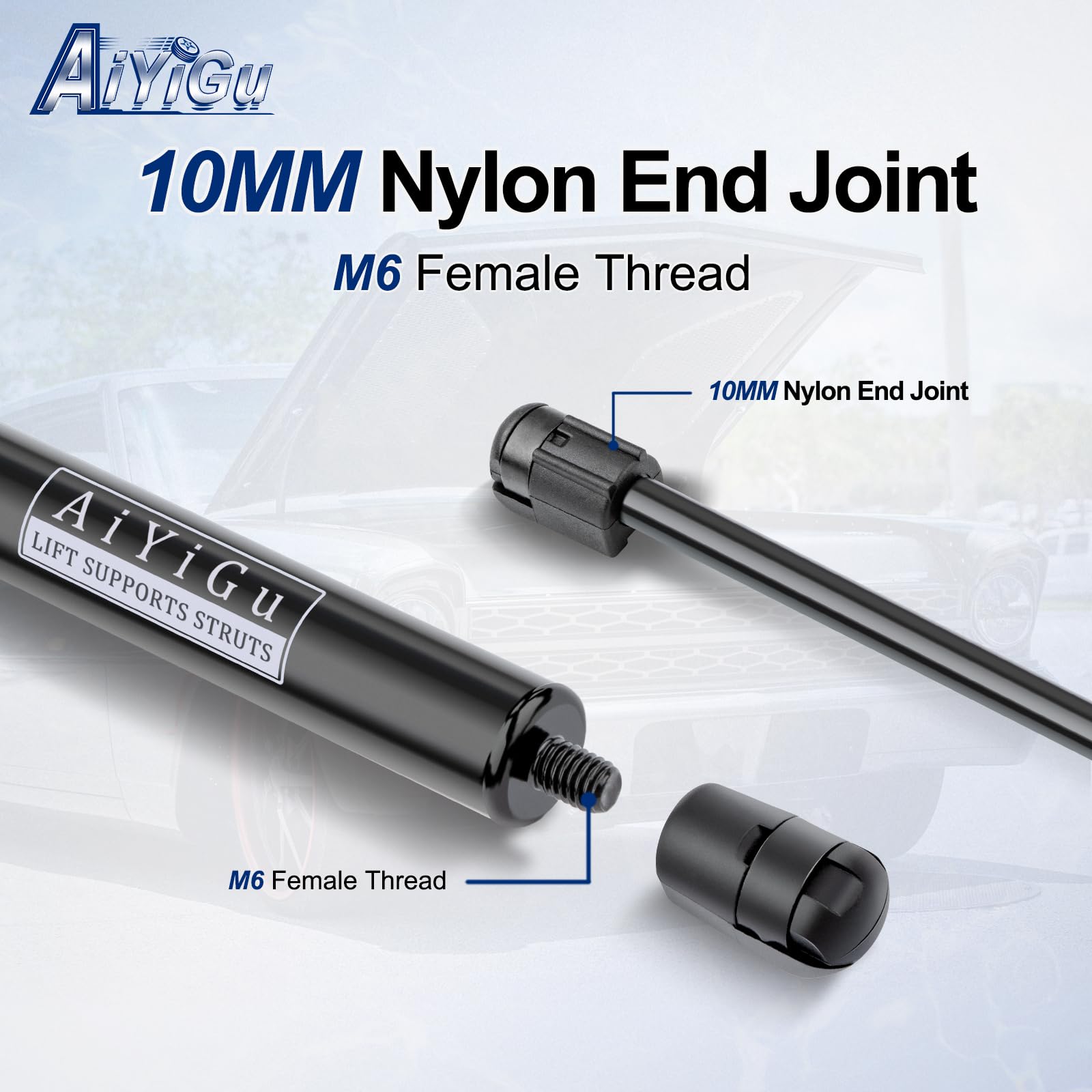 AiYiGu packaged pair displaying included left and right shocks benefit