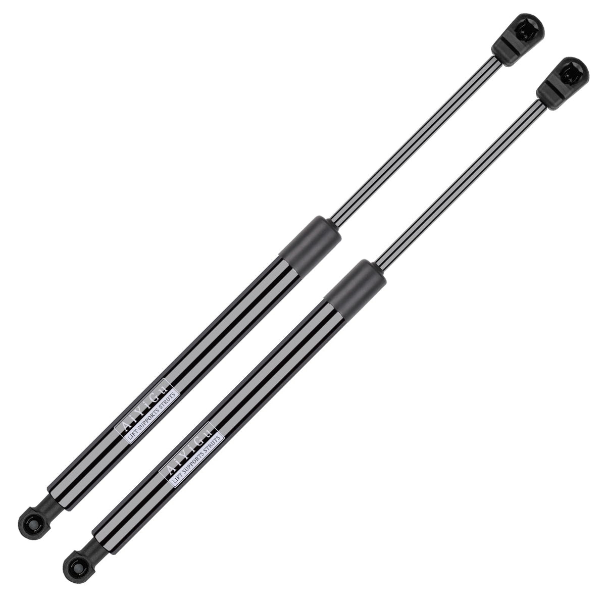 AiYiGu front view of rear window struts showing fit and finish benefits