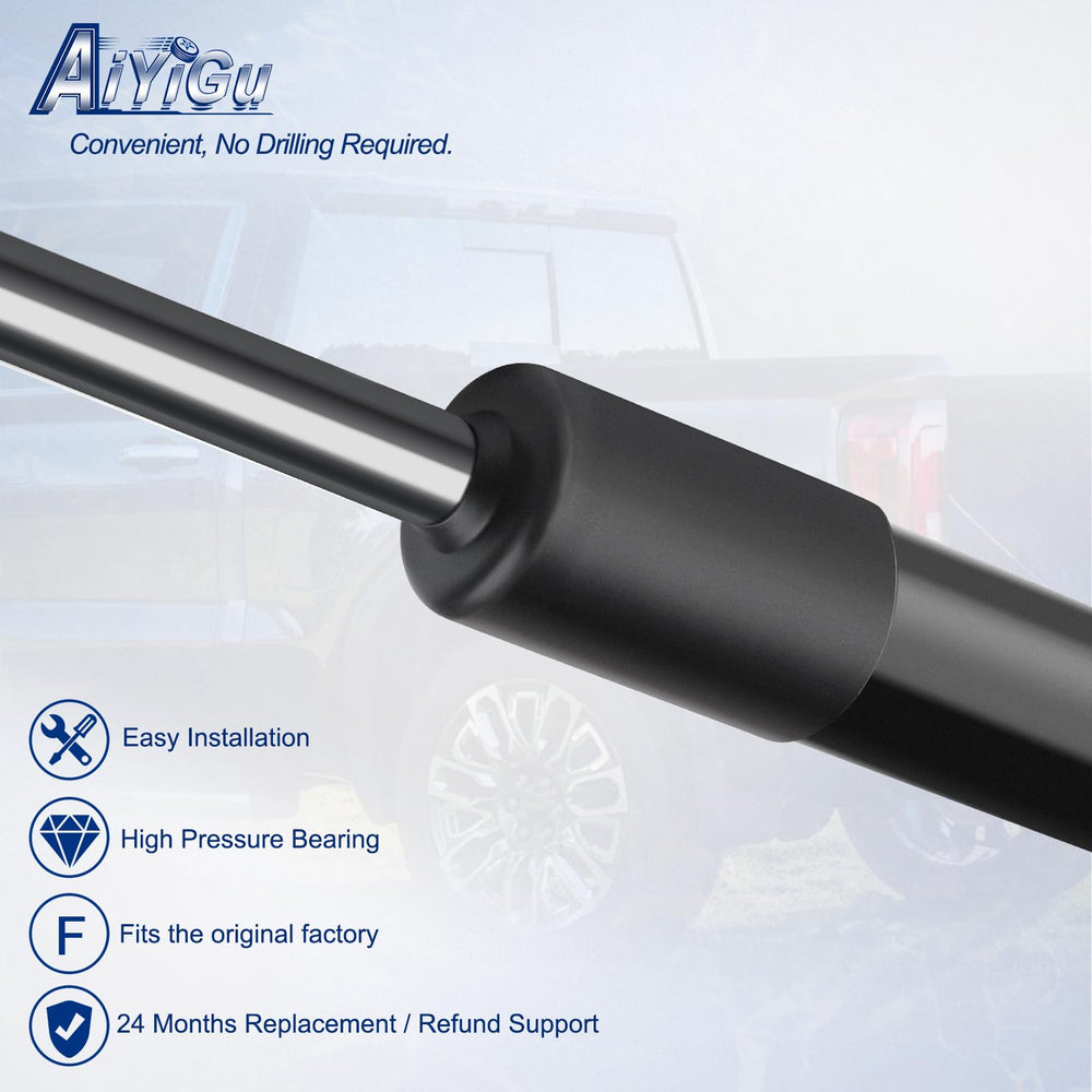 AiYiGu shock beside ruler showing exact size for fit confirmation and installation planning