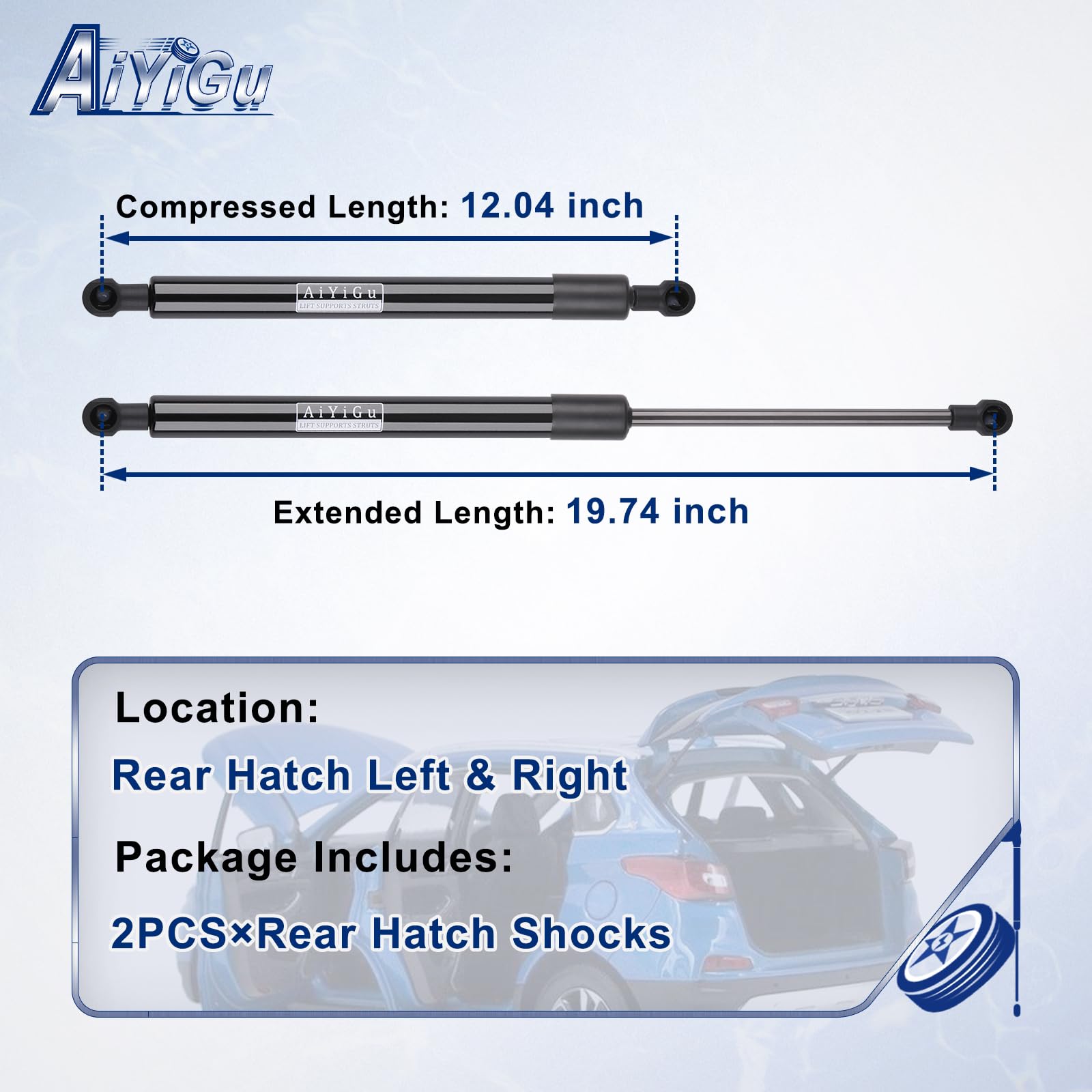 AiYiGu close-up of rod end and seal for durable, leak-resistant performance