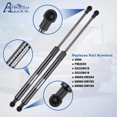 AiYiGu strut shown compressed and extended for correct stroke verification