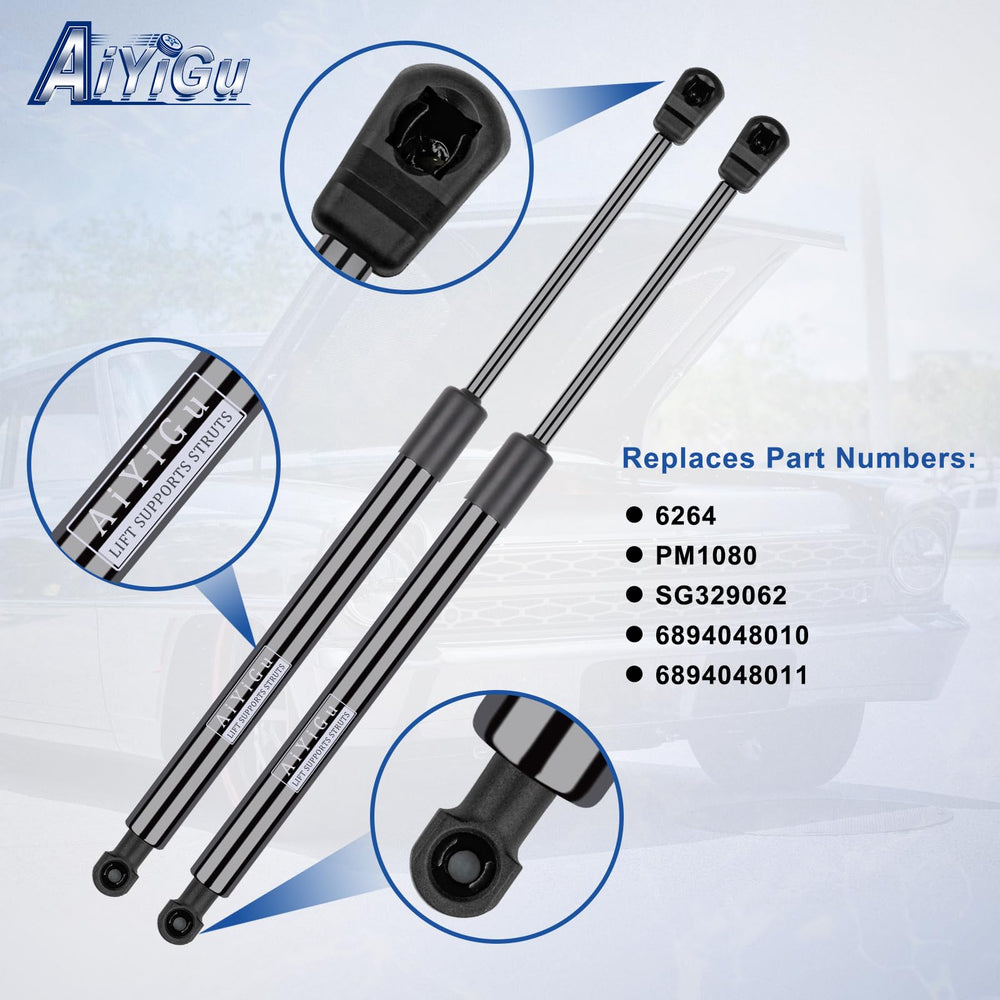 AiYiGu side view of extended strut showing correct travel and support benefit