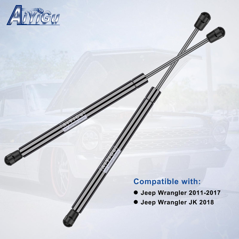 AiYiGu strut next to ruler showing 13.62" compressed benefit for fit
