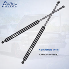 AiYiGu struts installed on Scion tC with open hatch for safe lift benefit