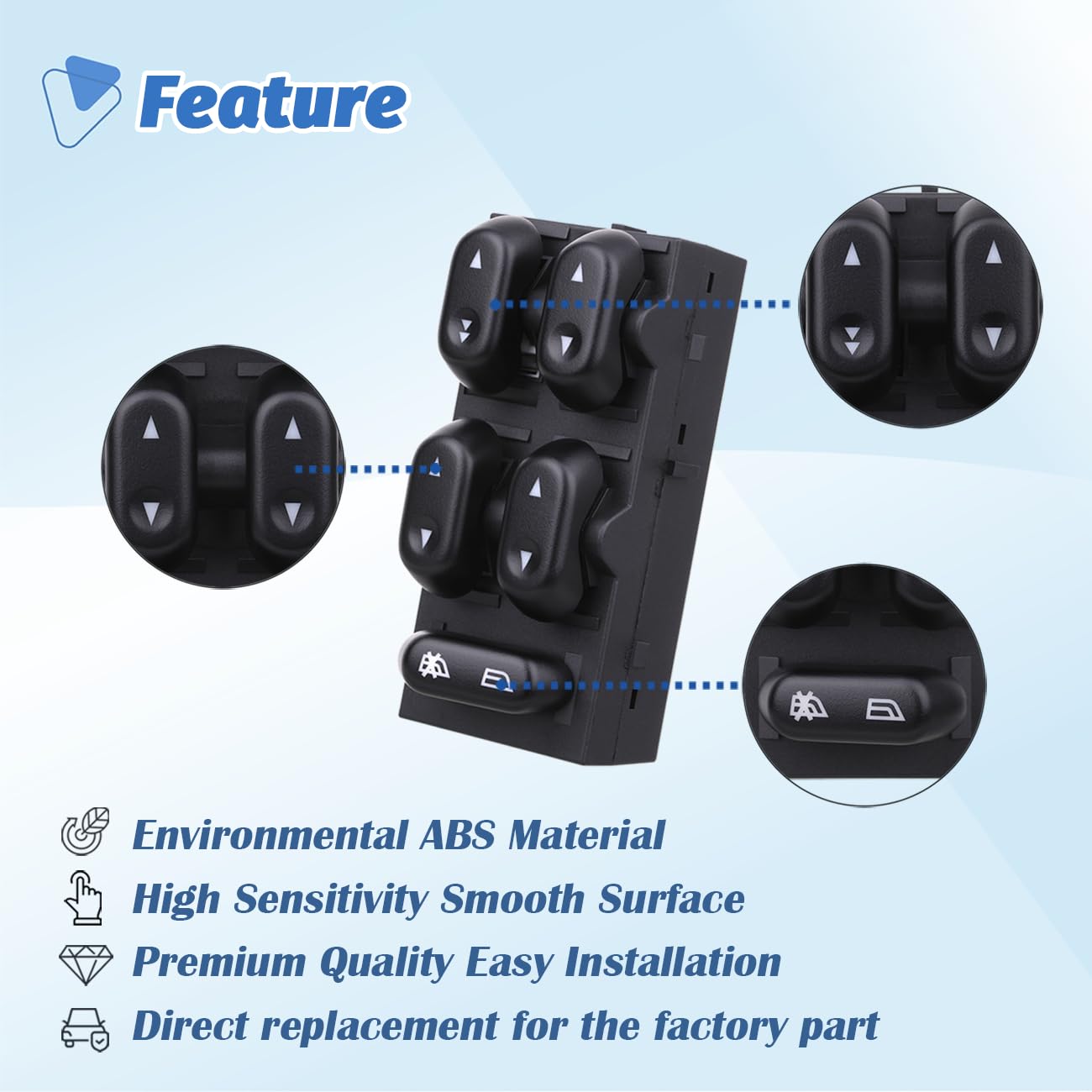 AiYiGu switch paired with removal tool for safe extraction and easy replacement
