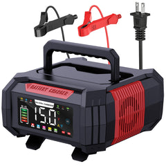 AIYONFEI charger front display showing voltage and charging status, quick status readout benefit