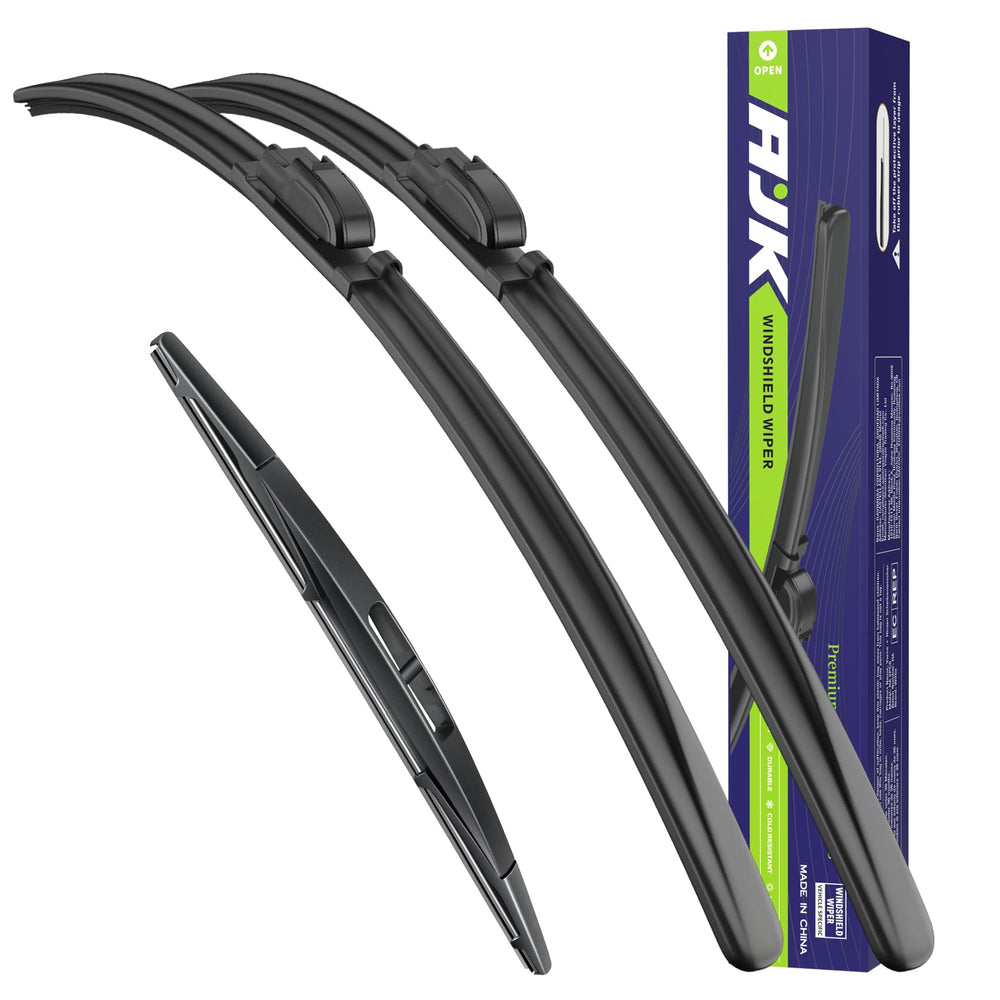 AJK front blade packaging showing fit for Jeep Grand Cherokee and easy selection benefit