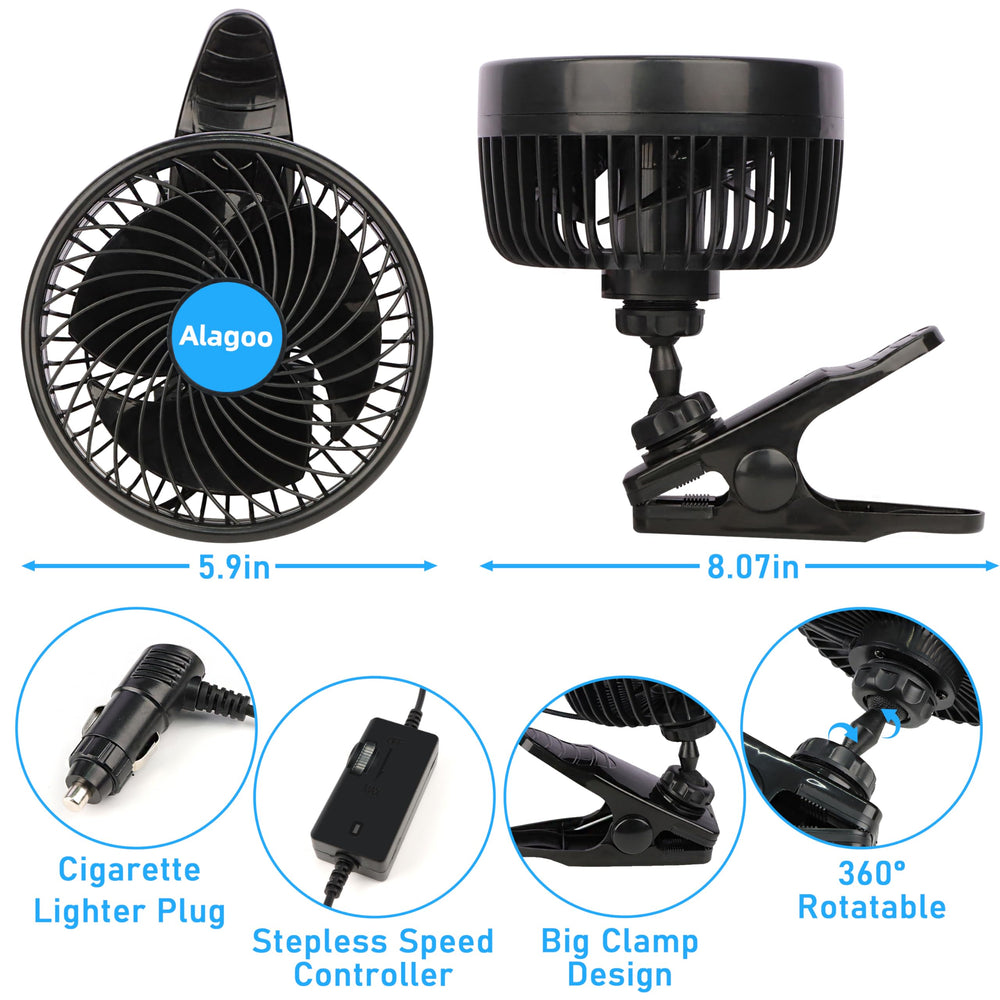 Alagoo closeup of adjustable clip highlighting secure mount and stability