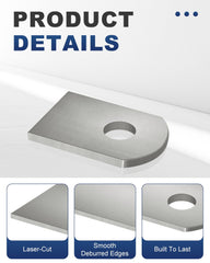 Alffun flat base of tab showing smooth contact for accurate alignment