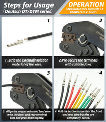 ALFOCI dual-end depinning tool close detail for safe terminal extraction