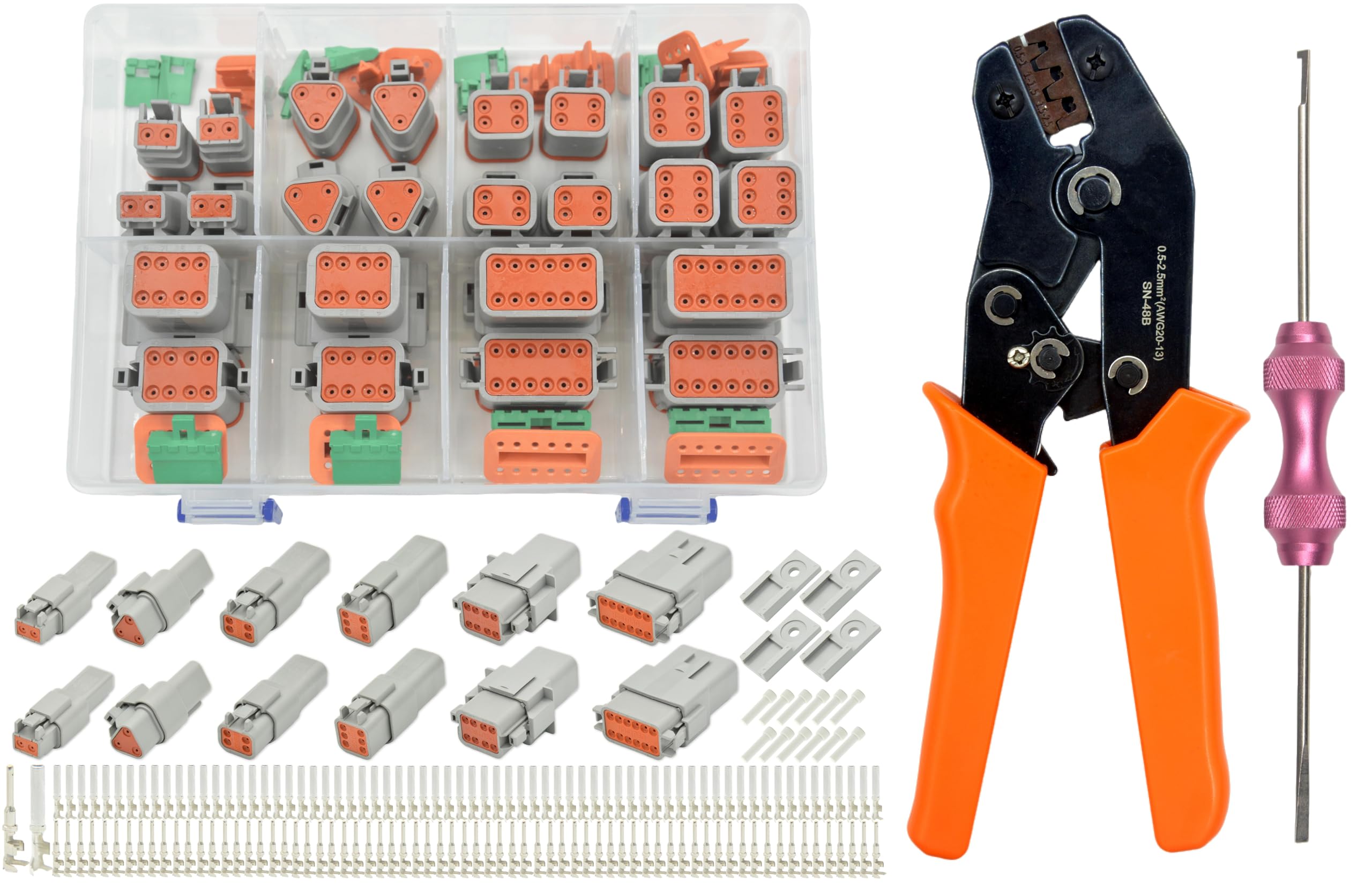 ALFOCI kit front packaging showing complete connector and tool set for fast repairs