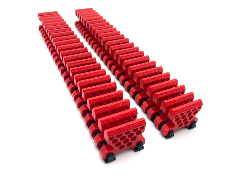 Alien Space Saver front view showing red organizer set and clear labeling for quick selection