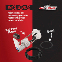 All Balls retaining nut and gasket pictured ensuring leak-free installation benefit