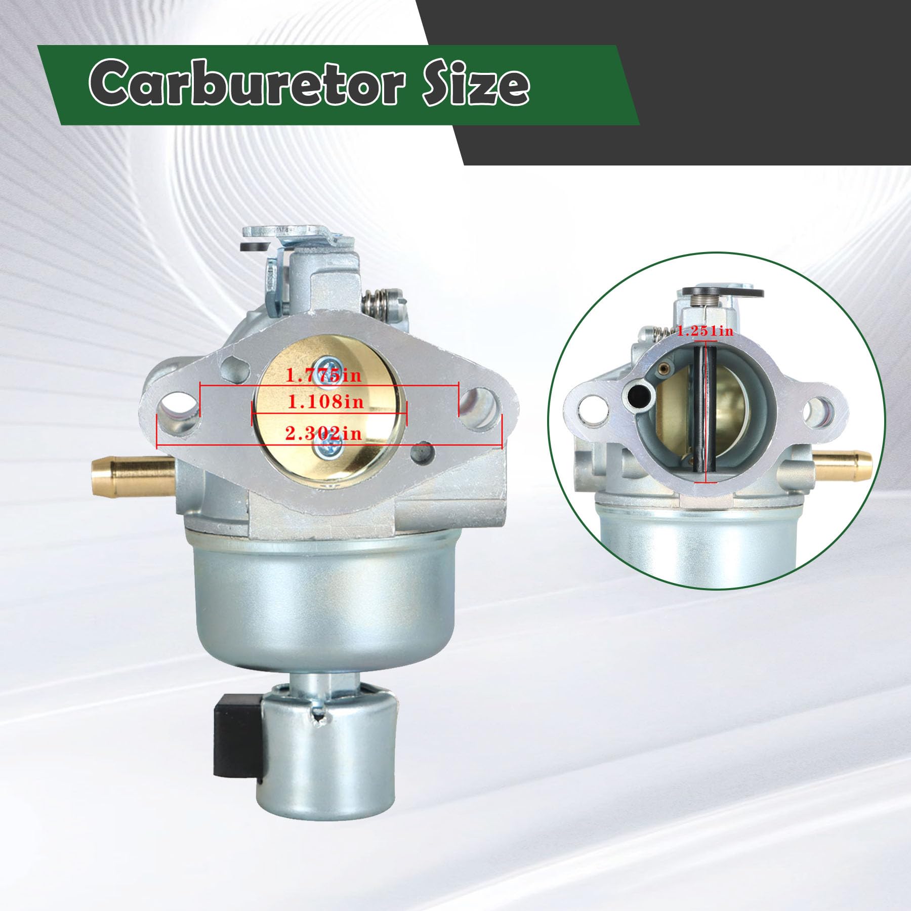 ALL-CARB mounted on Kohler engine illustrating direct-fit compatibility and restored function