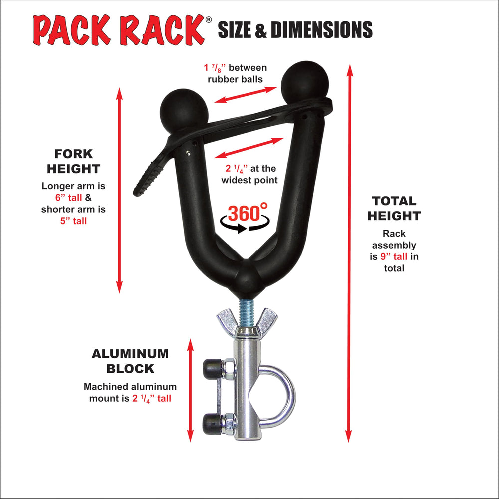 All Rite Products rack mounted on bicycle carrying a bow for safe transport