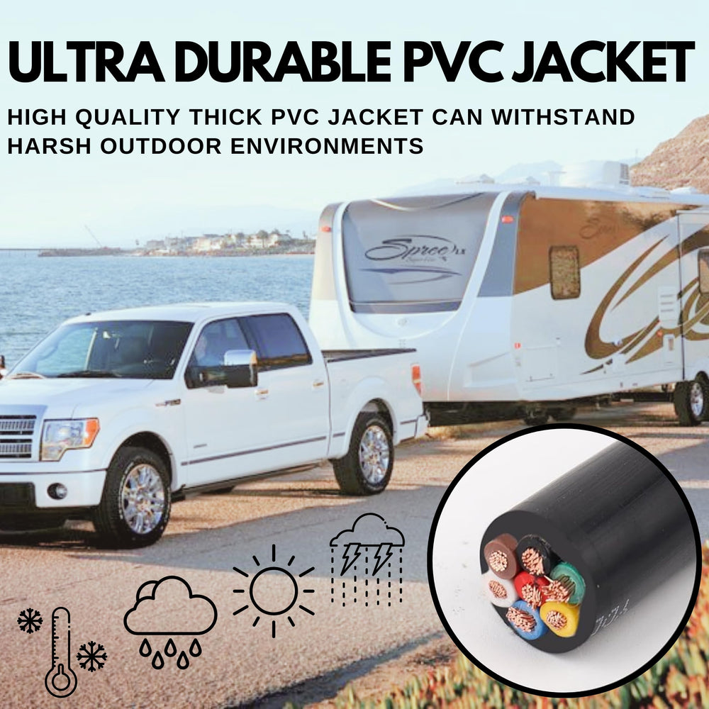 All Star Truck Parts wire routed on trailer frame for easy professional installation