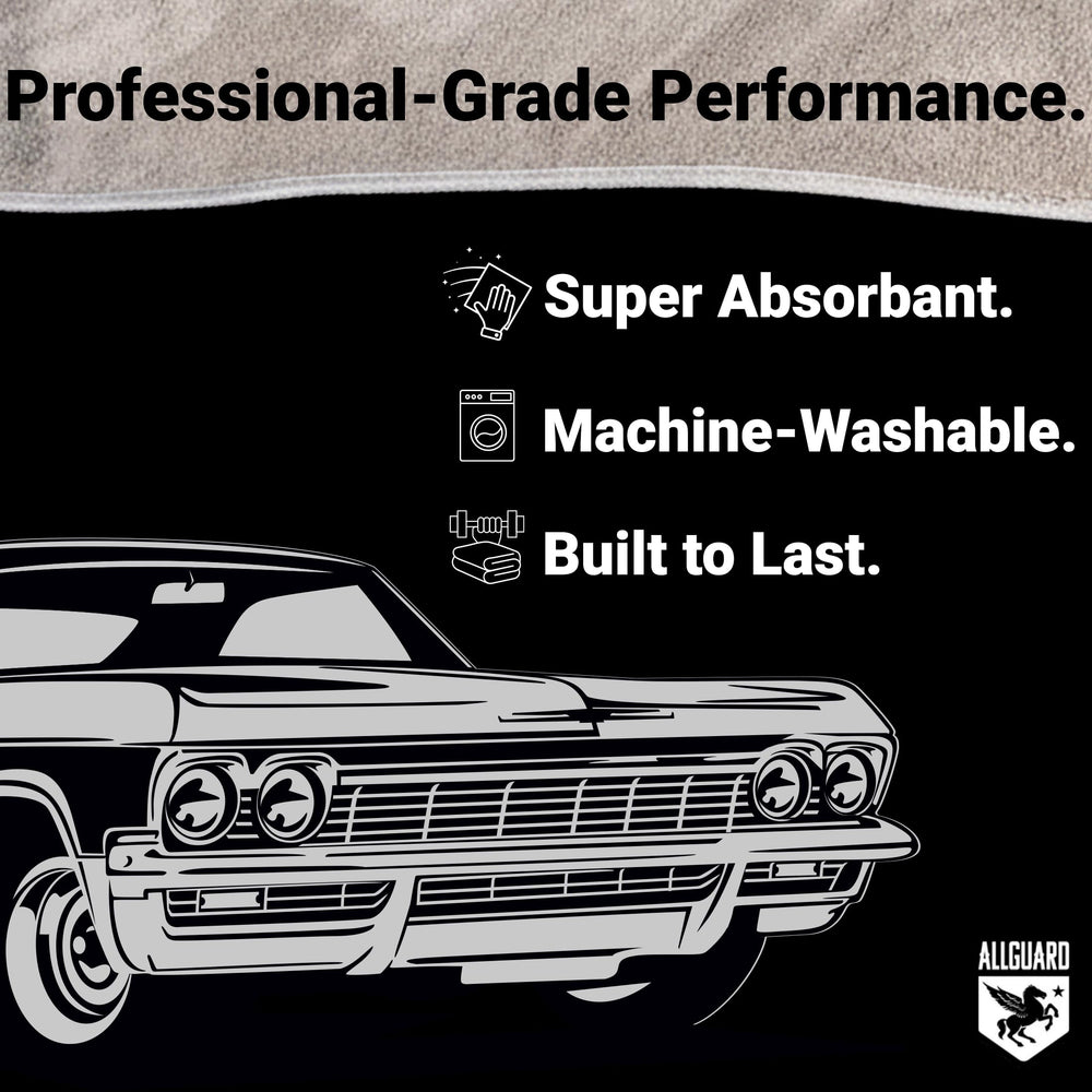 AllGuard towel wiping dashboard to protect interior surfaces