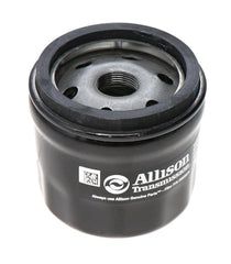 Allison filter front label showing OEM part number and ensures correct replacement