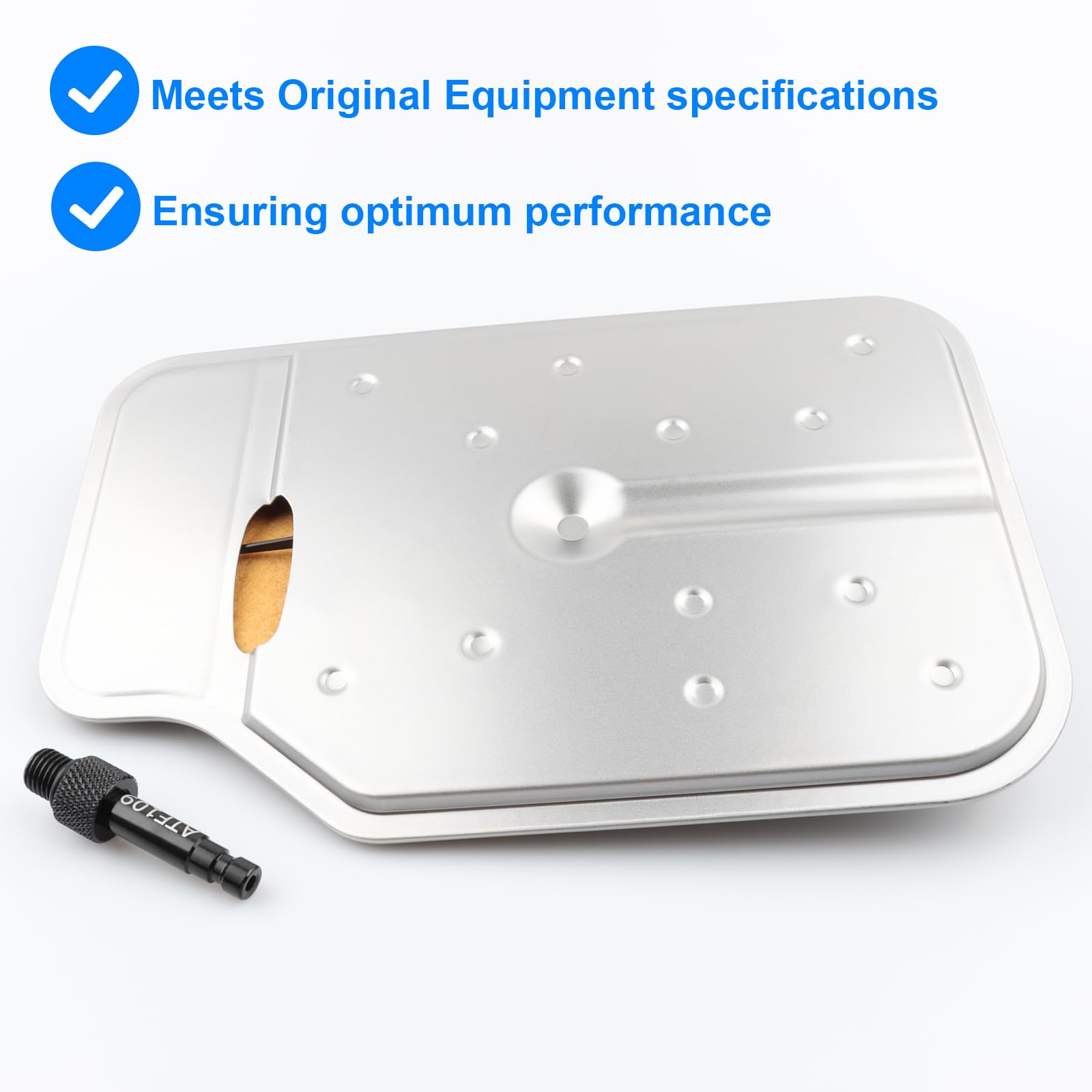 Allmotorparts installed under car, demonstrating direct-fit installation and performance benefit