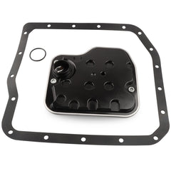Allmotorparts front view of transmission filter showing shape and fit for easy replacement
