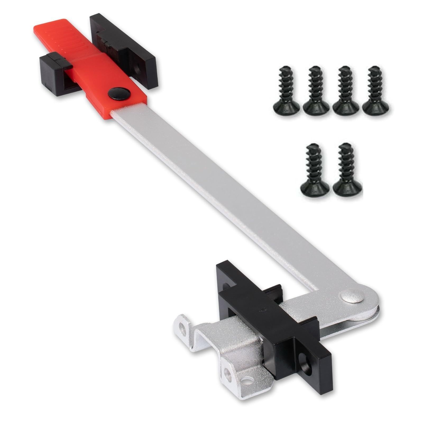 AlloTemlass front view of mounted latch showing secure fit and visibility