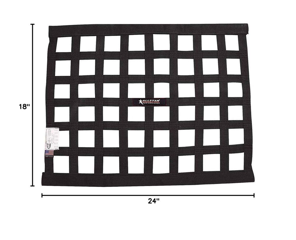 Allstar Performance close-up of double-stitched webbing and border for durable protection