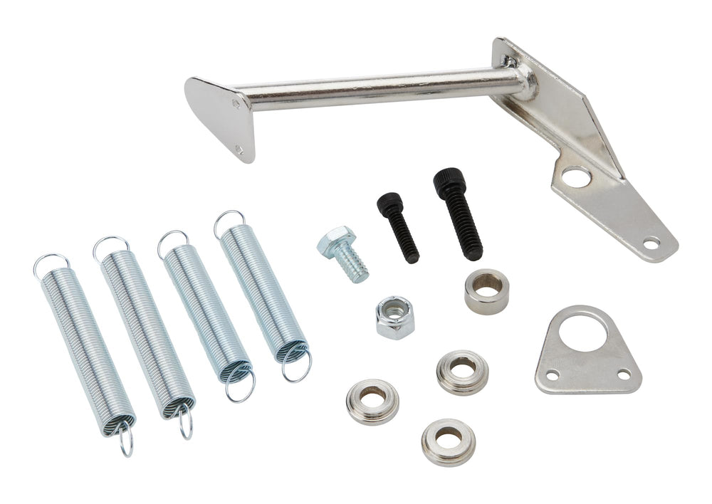 Allstar Performance front-packaging showing four chrome springs and benefits of durable throttle return