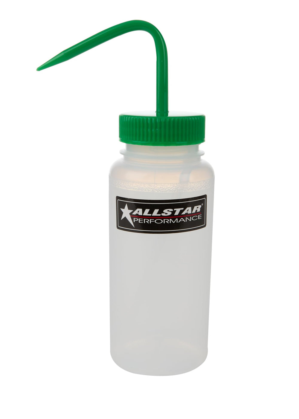 Allstar Performance primer bottle front view showing angled filler tube for precise priming