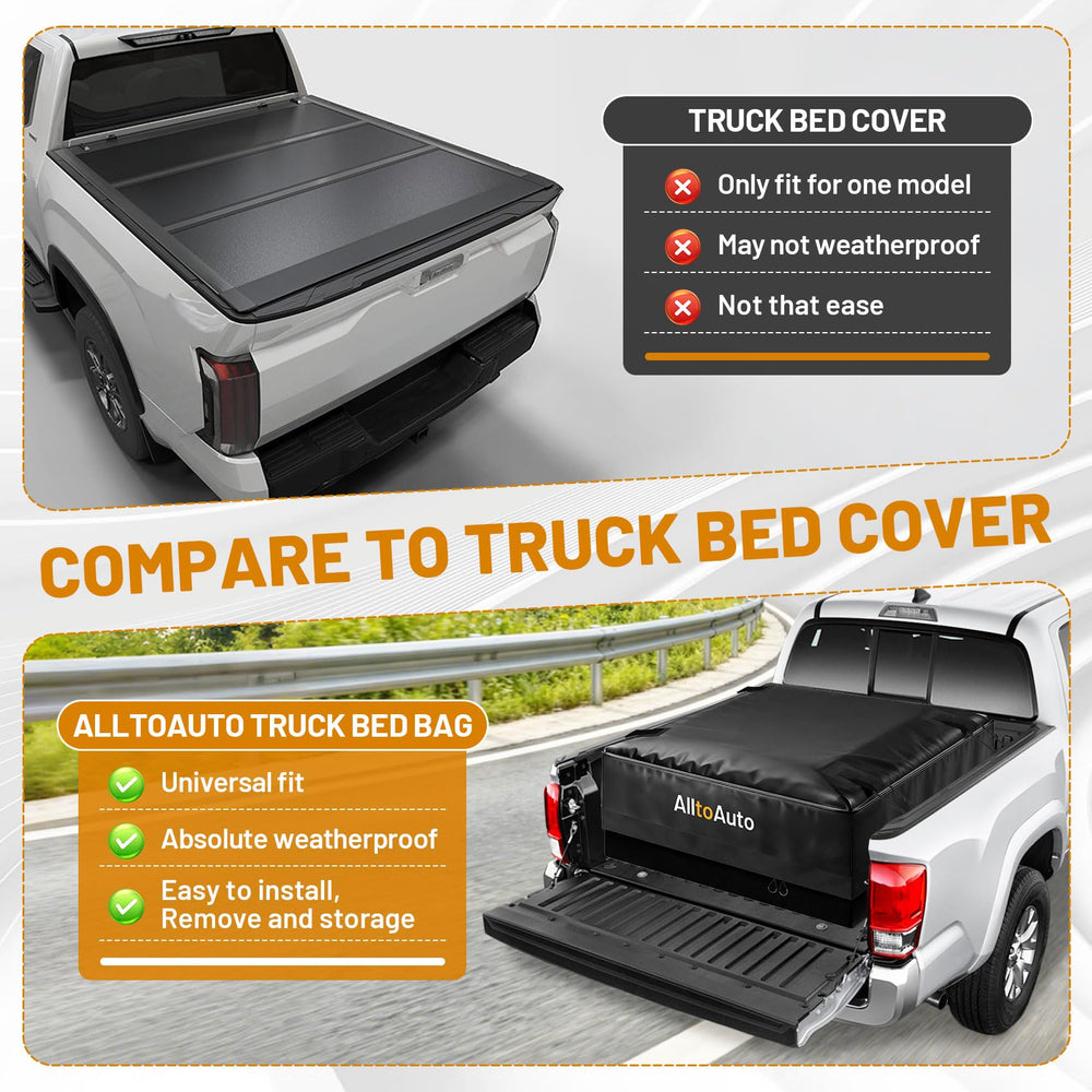 AlltoAuto folded into included storage bag for compact storage