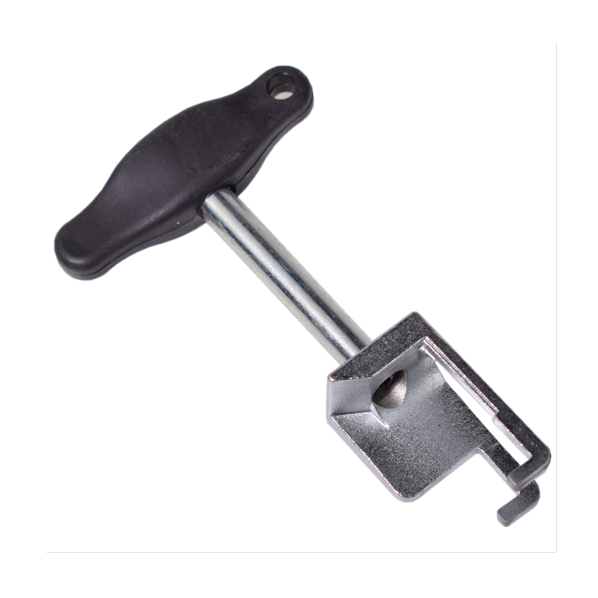 Alltooetools tool next to hand for scale showing reach and ergonomic size